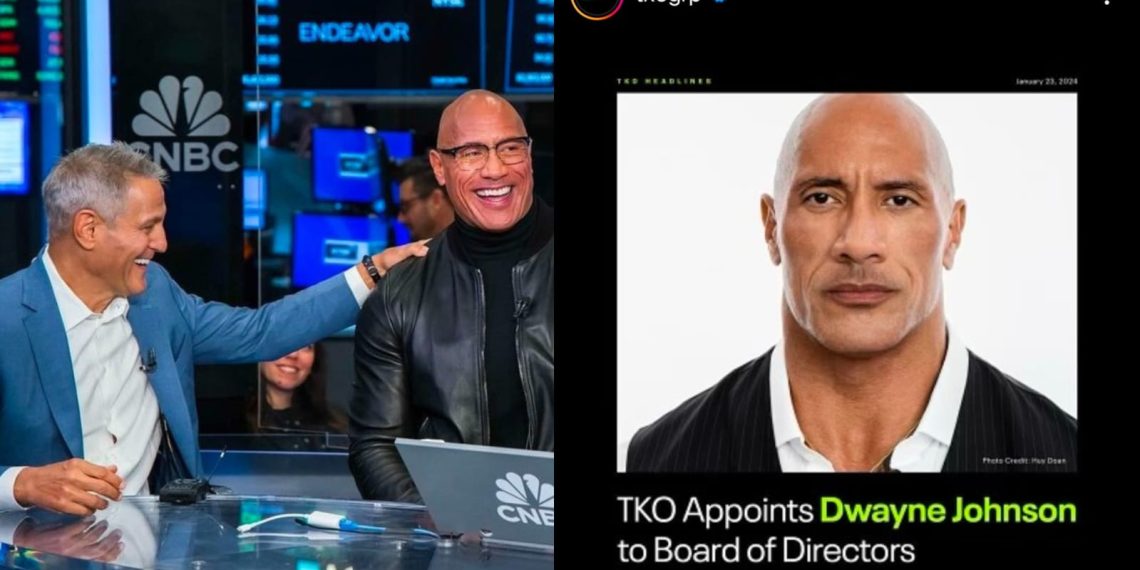 The Rock, joins TKO Group Inc as a board of directors