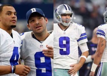 Tony Romo (9) and Dak Prescott (4)