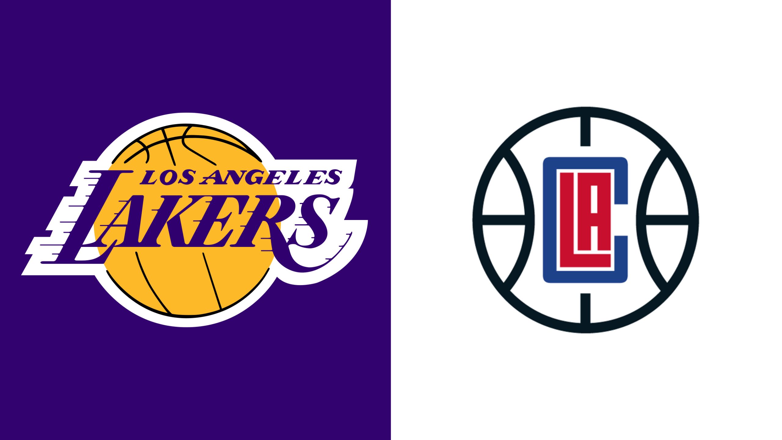 LA Lakers and LA Clippers Logos