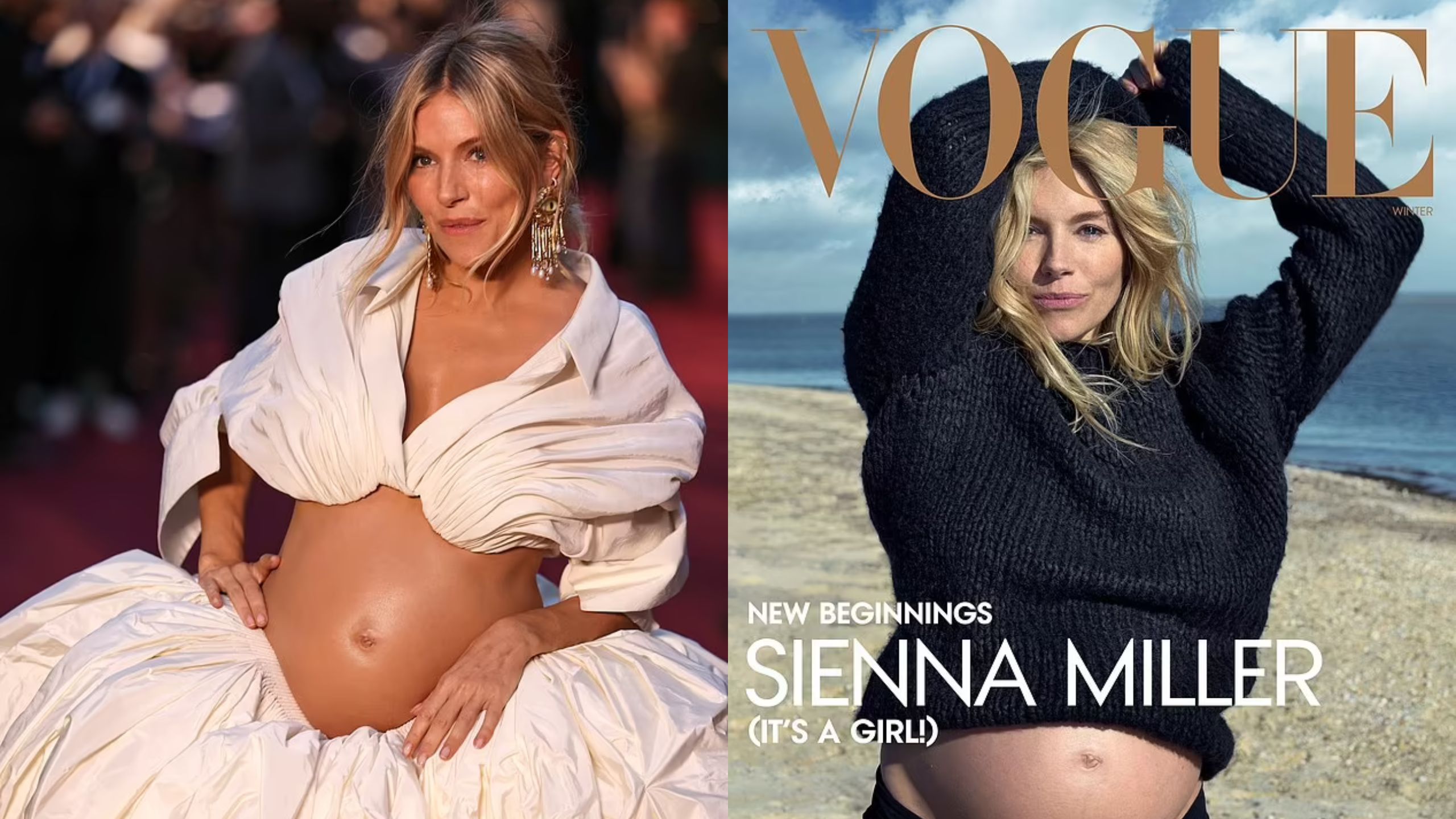 Sienna Miller at Vogue World Event and magazine cover