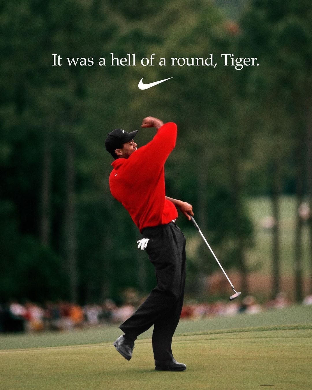 Nike's post for Tiger Woods on Instagram