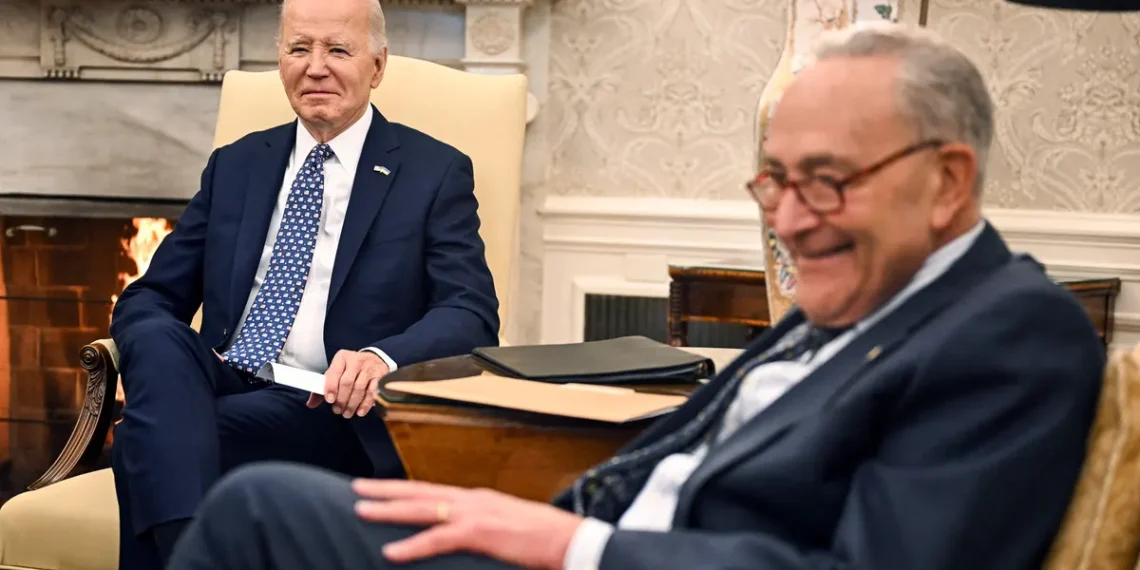 Bipartisan leaders navigate intense negotiations to avert government shutdown (Credits: The Guardian)