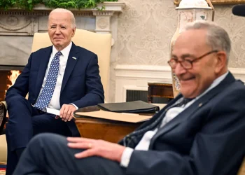 Bipartisan leaders navigate intense negotiations to avert government shutdown (Credits: The Guardian)