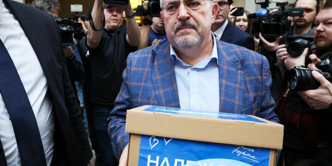 Boris Nadezhdin, an anti-war candidate barred from standing in the elections (Credits: NBC News)