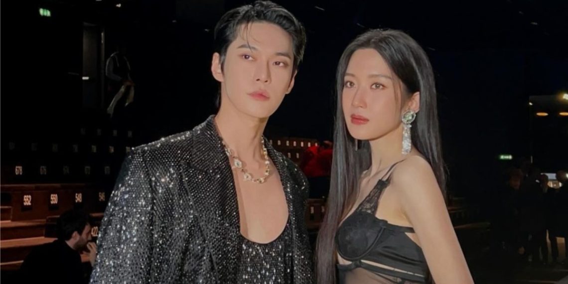 Doyoung and Moon Ga Young shines at D&G showcase (Credits: @nct/Instagram)