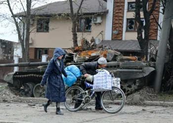 Elderly residents, witnessing destruction, flee to safer areas amid escalating conflict (Credits: WHYY)