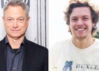 Gary Sinise and his son, Mac (Credit: Entertainment Weekly)