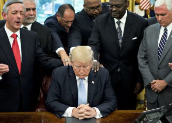 Highlighted fears of persecution, Trump urges Christians to unite against the left (Credits: Financial Times)