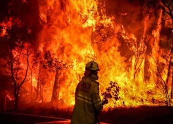 A catastrophic bushfire in Australia led many people to flee from their houses (Credit: YouTube)