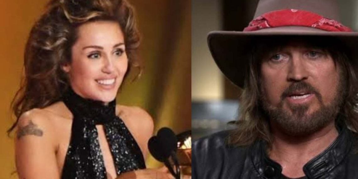 Miley didn't mention her father, Billy Ray Cyrus, in her Grammys speech