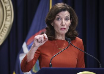 New York Governor Kathy Hochul publicly apologises for her remarks on Israel and Gaza conflict (Credits: Bloomberg)