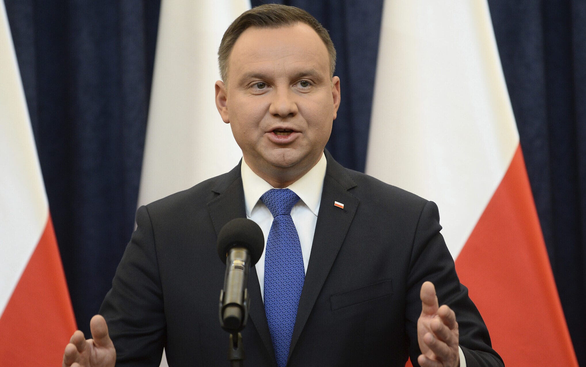 President Duda's comments on Crimea's return get him in trouble (Credits: The Times of Israel)