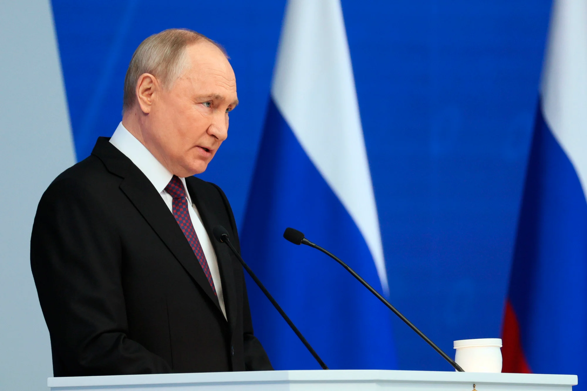 Putin warns Western nations of nuclear conflict over Ukraine involvement (Credits: South China Morning Post)