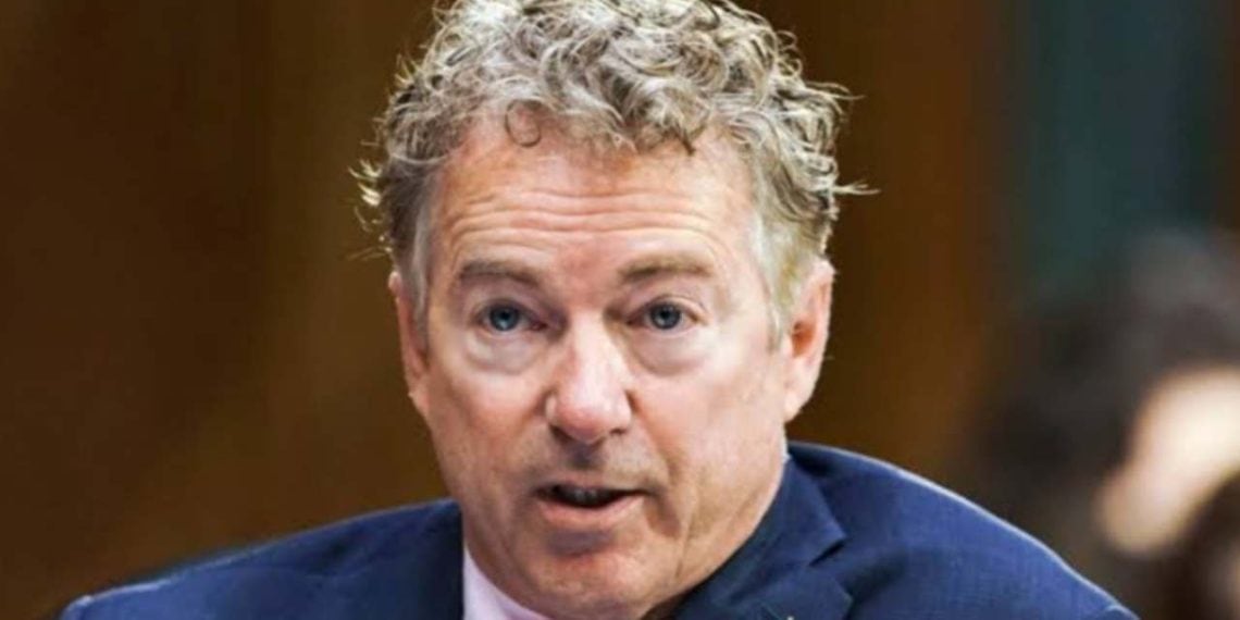 Rand Paul makes a delay in passing the $95 billion foreign aid package (Credit: YouTube)
