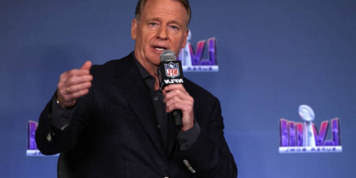 Roger Goodell, the NFL Commissioner (Credits: Getty Images)