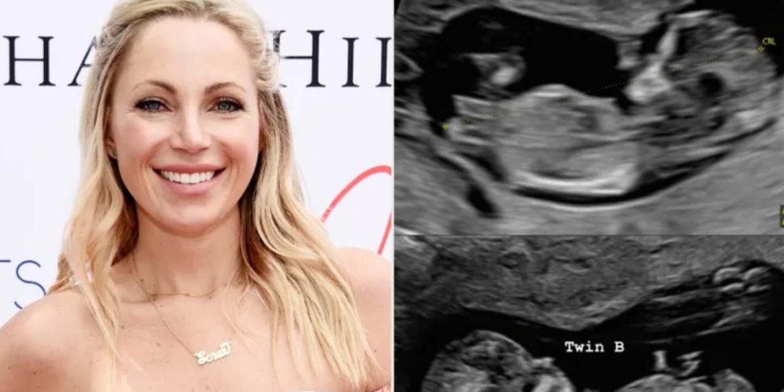 Sarah Herron is expecting her fraternal twins (Credit: People)