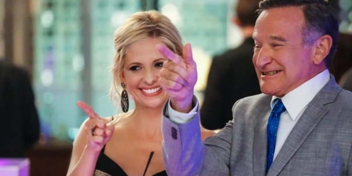 Sarah Michelle Gellar and Robin Williams (Credit: YouTube)