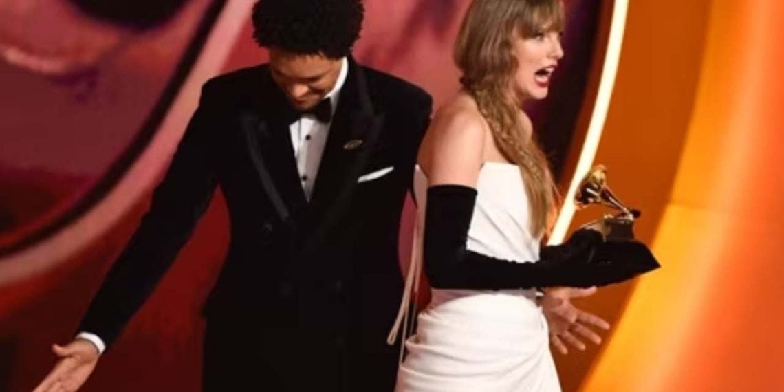 Taylor Swift Commends Trevor Noah’s Stellar Grammy Hosting In Backstage Embrace