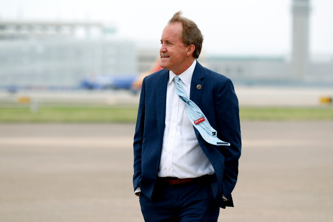 Texas Attorney General Paxton criticizes Pelosi (Credits: Politico)