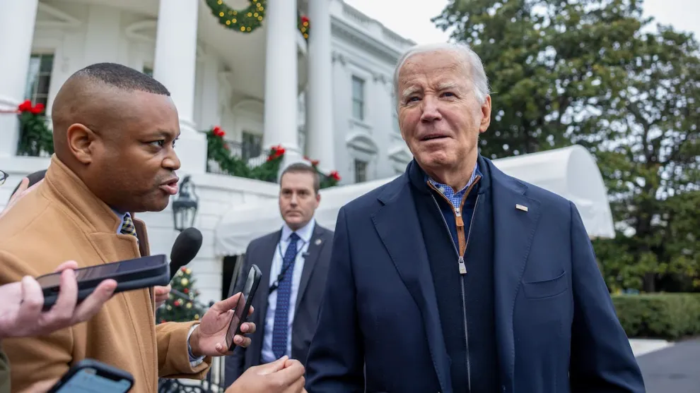 Wanting a break from politics, Biden plans on skippping Super Bowl interview (Credits: The Wrap)