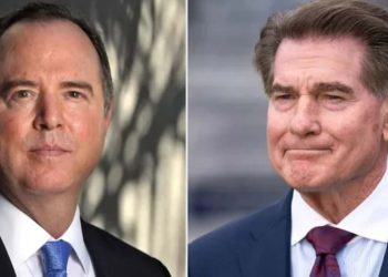 Adam Schiff and Steve Garvey (Credit: People)