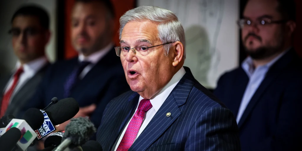 Allegations claim Menendez knew about bribe payments (Credits: NBC News)