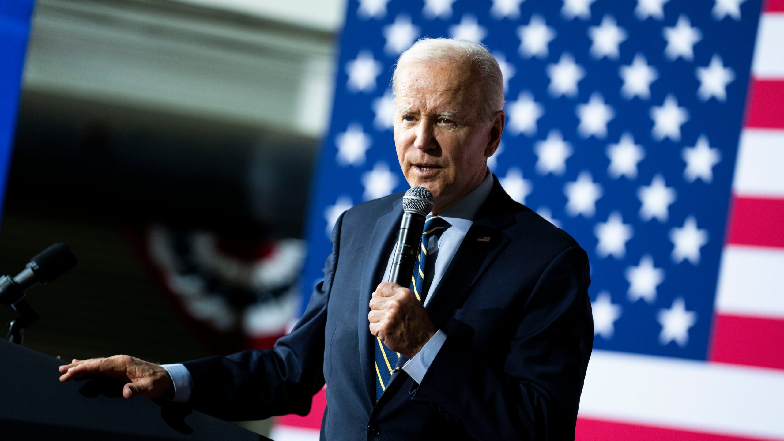 Biden vows to defend democracy (Credits: The NY Times)
