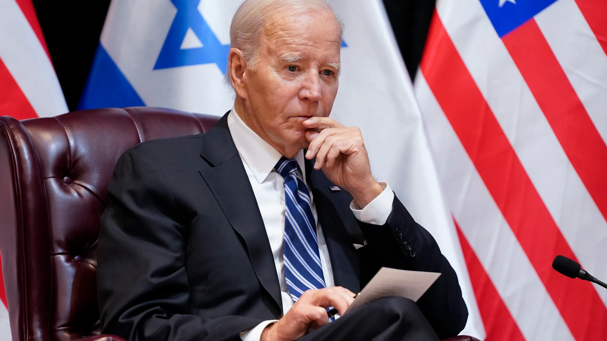 Biden's support for Israel faces scrutiny within his own party (Credits: Fox 59)