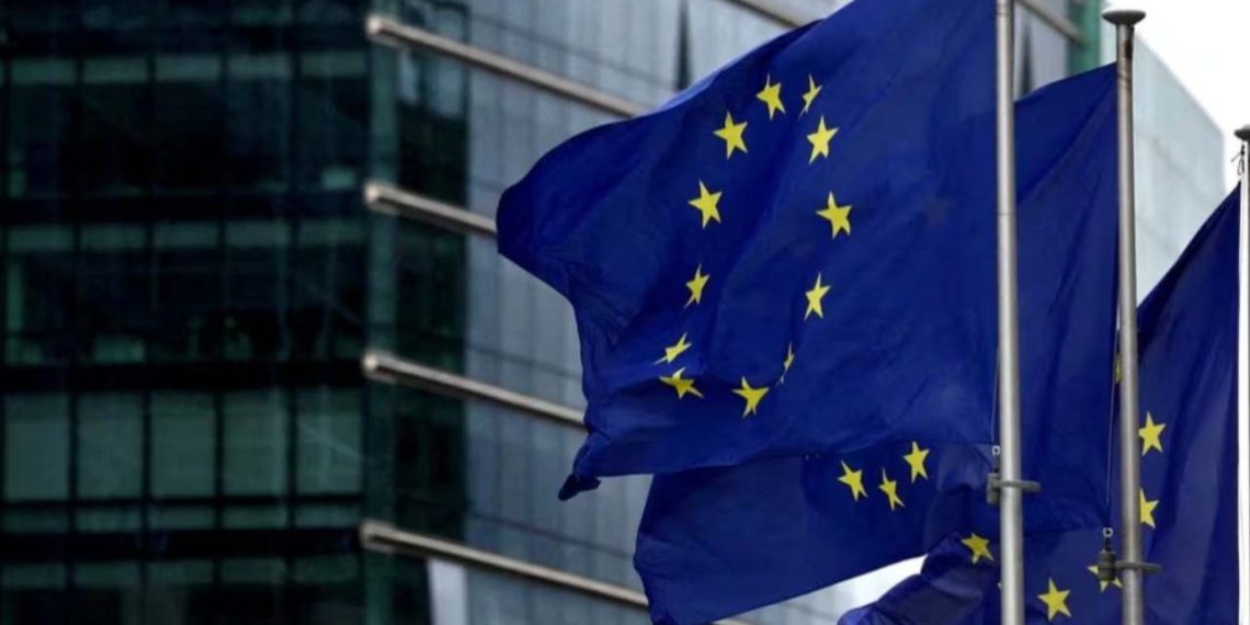 European flags fly outside the European Commission headquarters (Credit: Reuters)