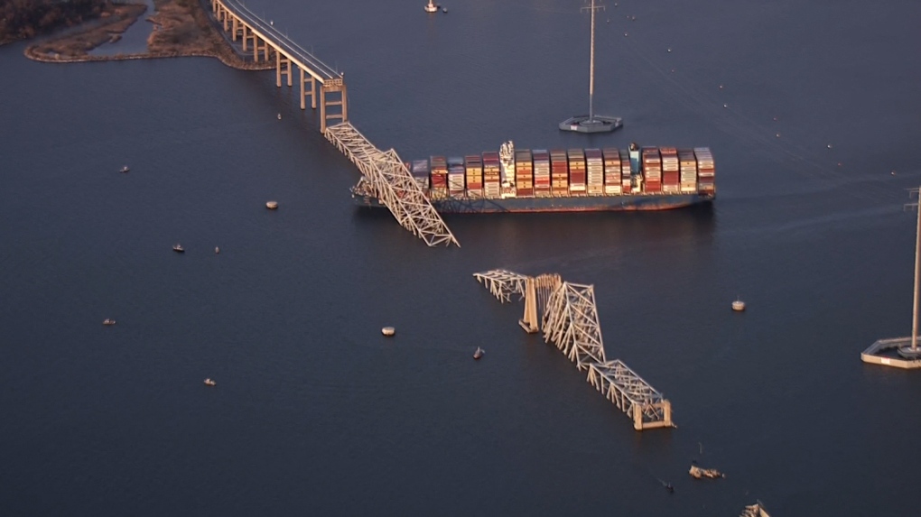 Economic impact looms large as Port of Baltimore faces indefinite closure (Credits: CTV News Montreal)