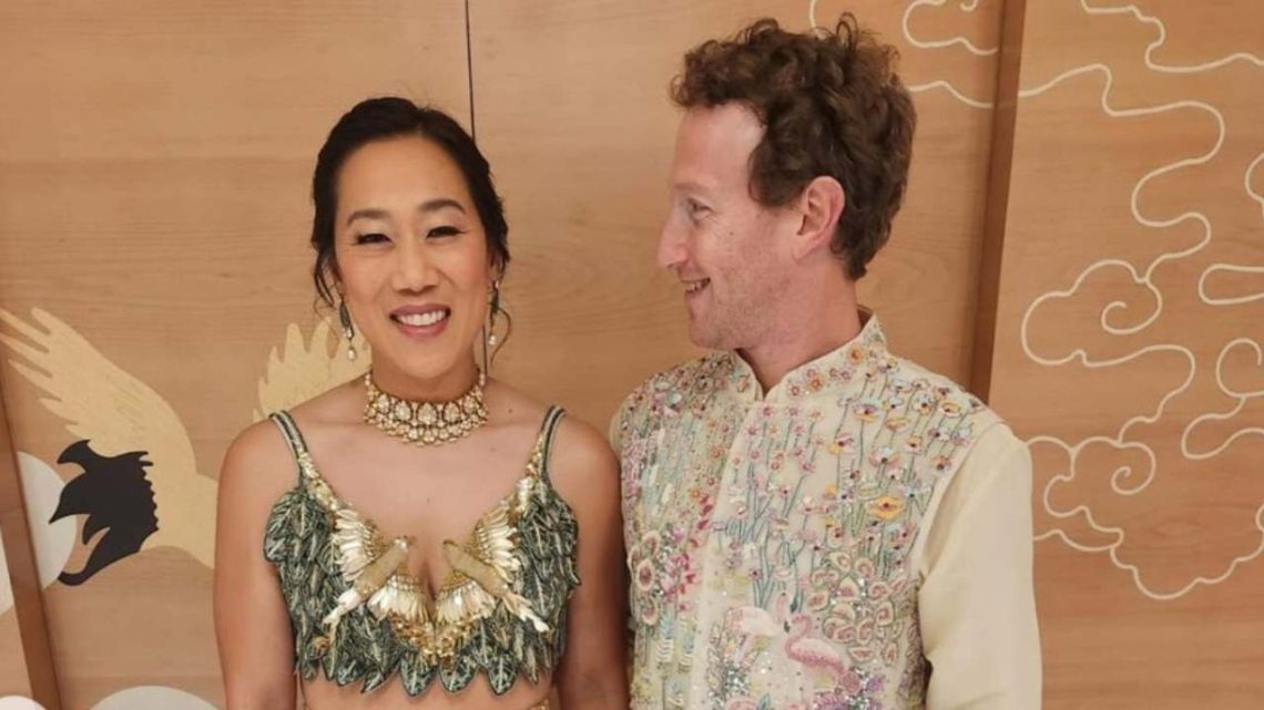 Matching Attire: Mark Zuckerberg And Priscilla Chan At Anant Ambani's ...