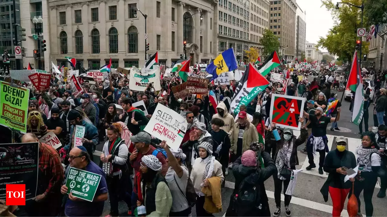 Nationwide protests demand swift action on Israel-Hamas ceasefire (Credits: Times of India)