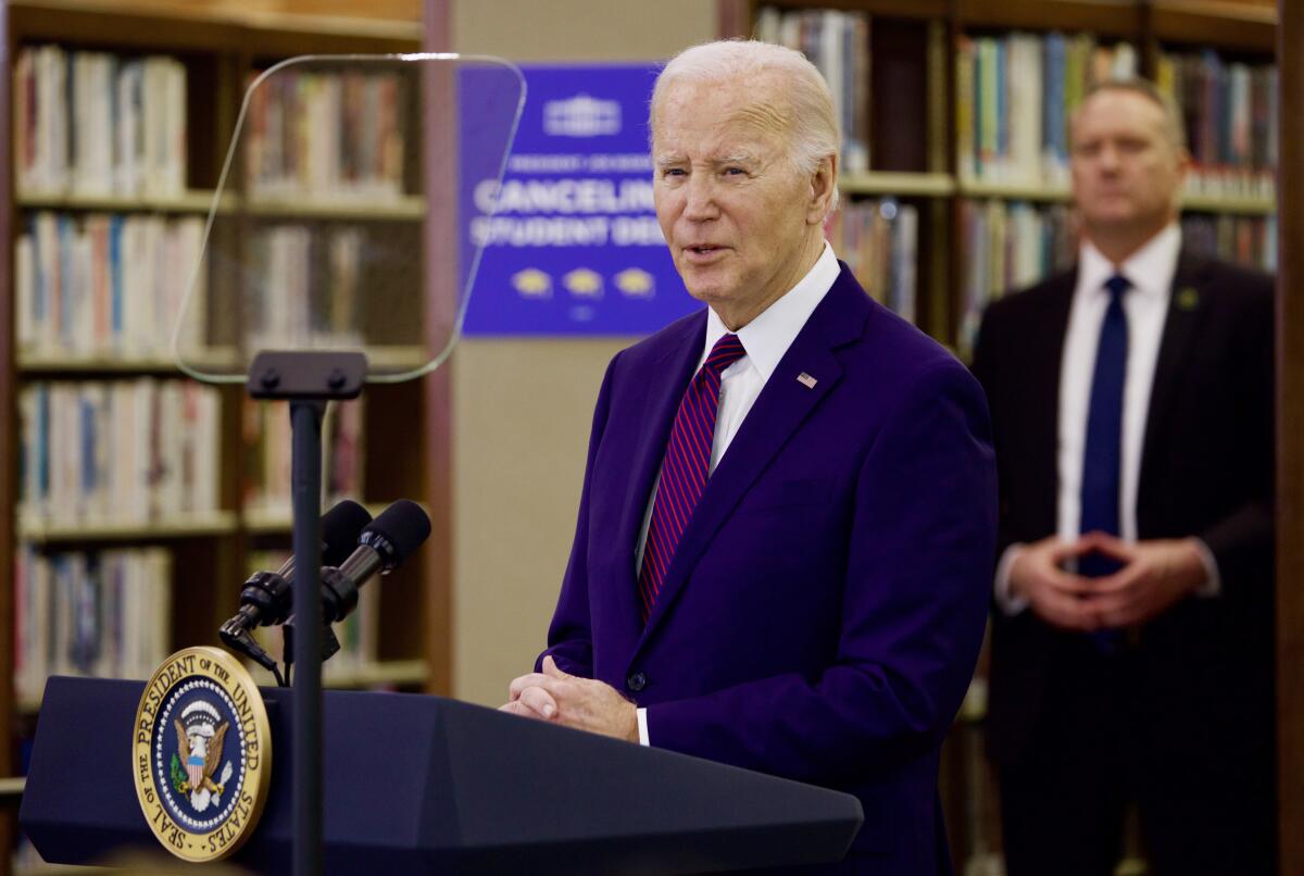 President Biden announces $6 billion student loan forgiveness plan (Credits: LA Times)