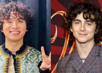Daesung and Timothee Chalamet make- Daemothée Chalamet, for the former's curly hairstyle (Credit: allkpop)
