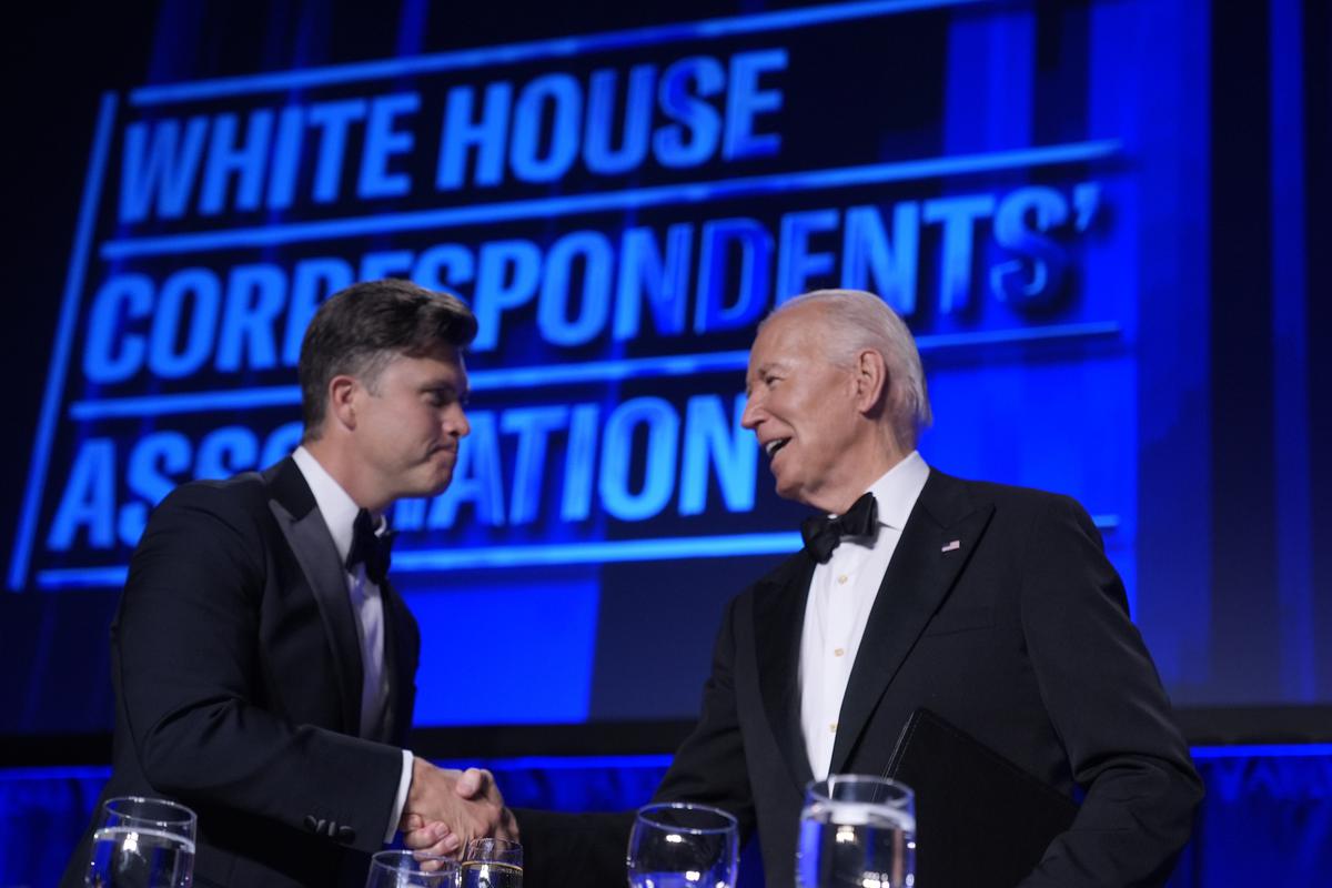 Biden humorously addressed his age compared to Trump (Credits: AP Photo)