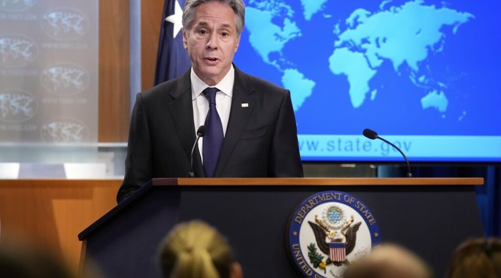 Blinken's stance underscores ongoing tensions over U.S. foreign policy (Credits: AP Photo)