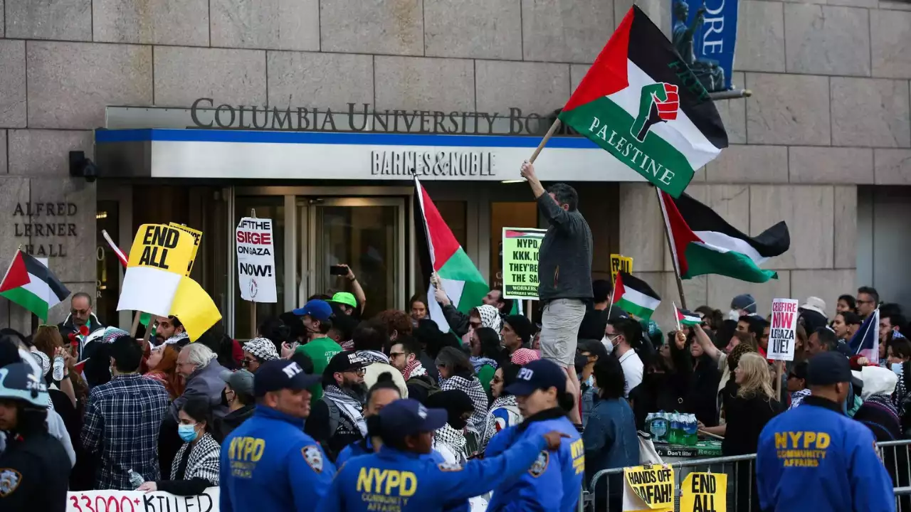Columbia University's crackdown on pro-Palestinian activists (Credits: TOI)