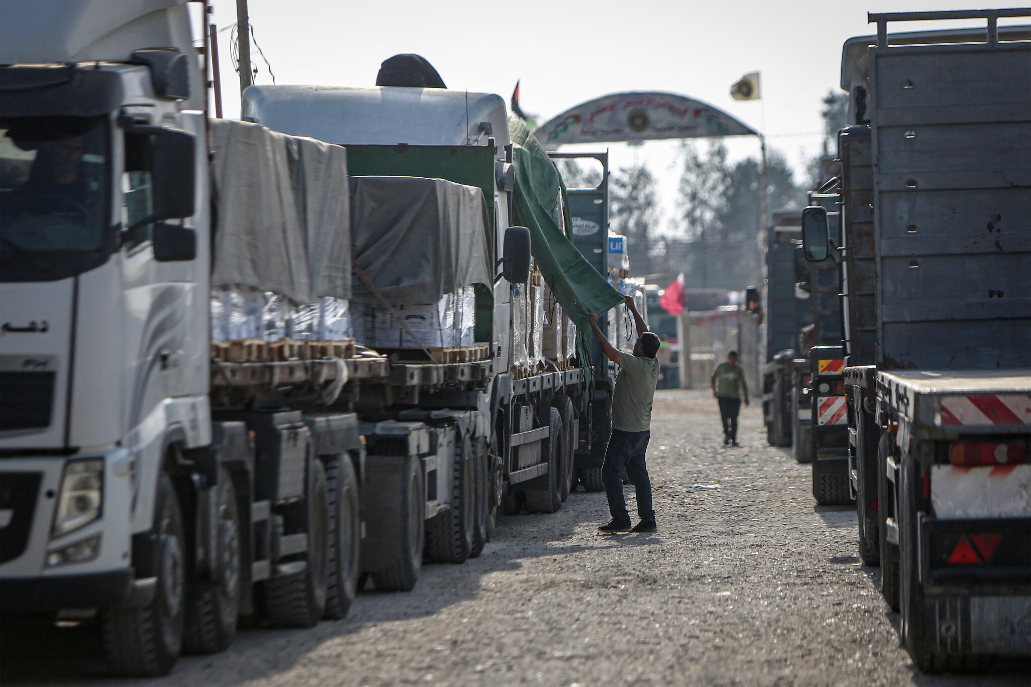 Discrepancy arises from differing approaches to counting aid trucks (Credits: AFP)