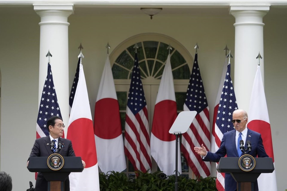 He highlights Japan's commitment to enhancing military capabilities (Credits: AP Photo)