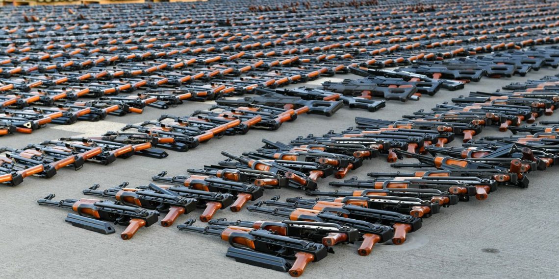 Intercepted arms diverted to aid Ukraine's defense (Credits: Department of Defence)