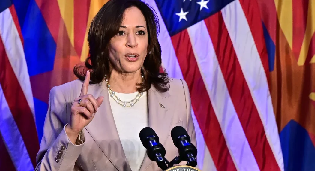 Kamala Harris emphasizes Trump's responsibility for Arizona's abortion rights loss (Credits: RNZ)