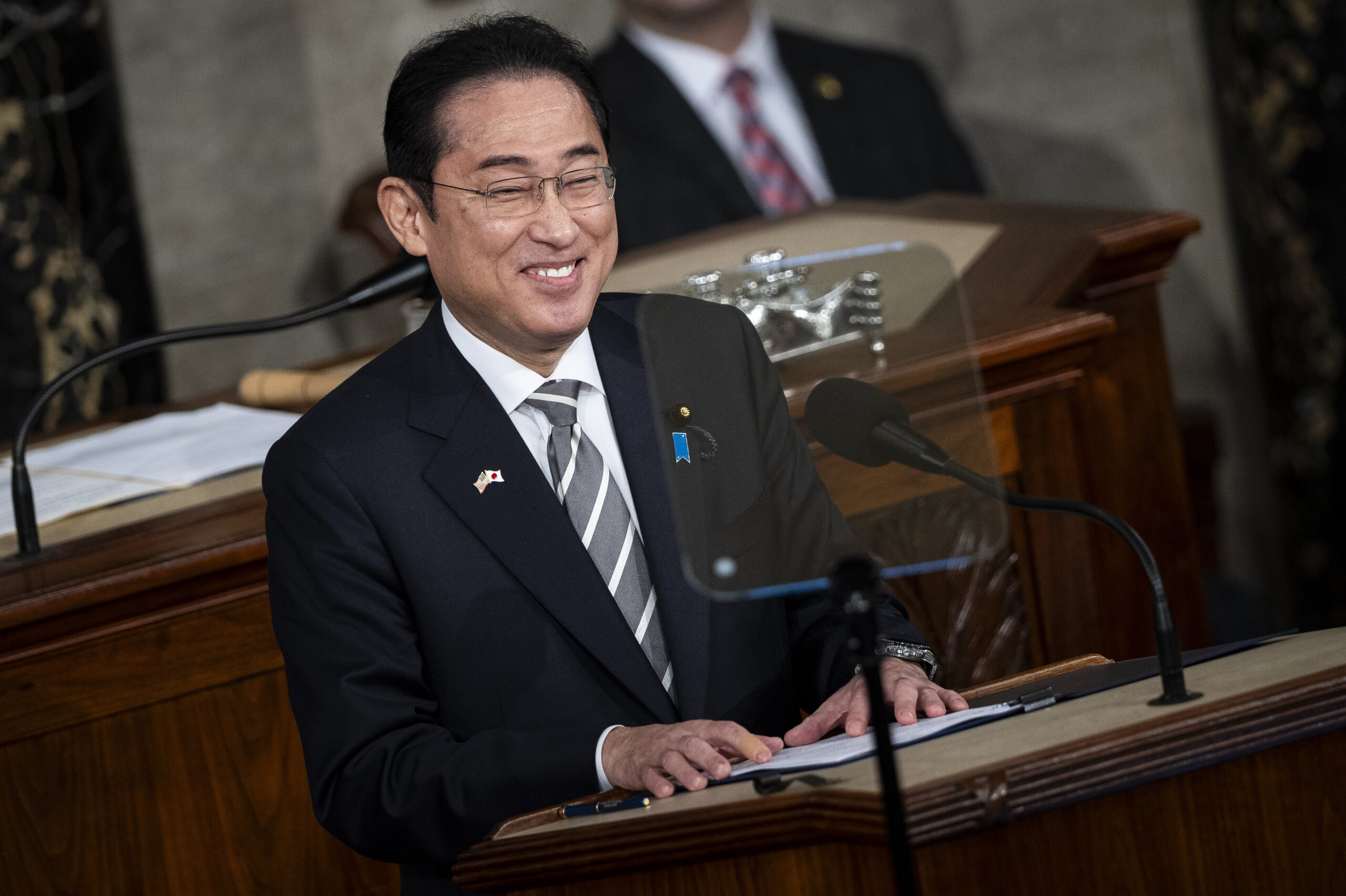 Kishida warns of China's aggressive stance (Credits: AP Photo)