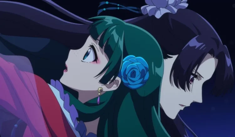 Jinshi and Maomao hug in 'The Apothecary Diaries' (Toho Animation)