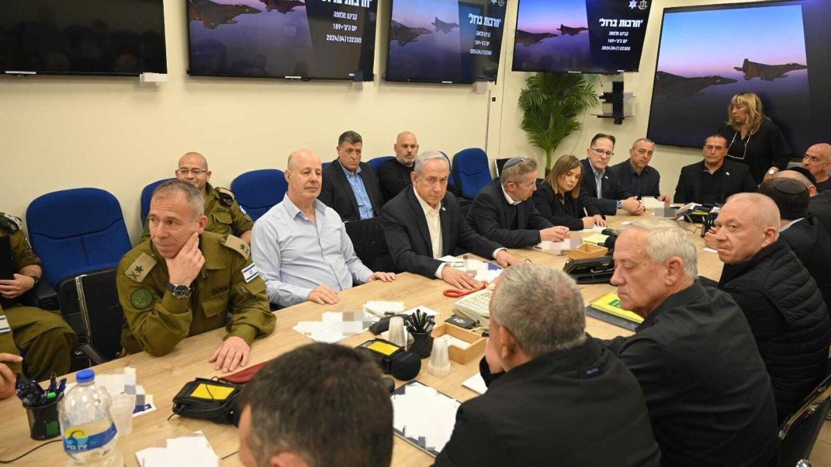 Netanyahu's war cabinet convenes to discuss response to Iran's attack (Credits: The Times of Israel)