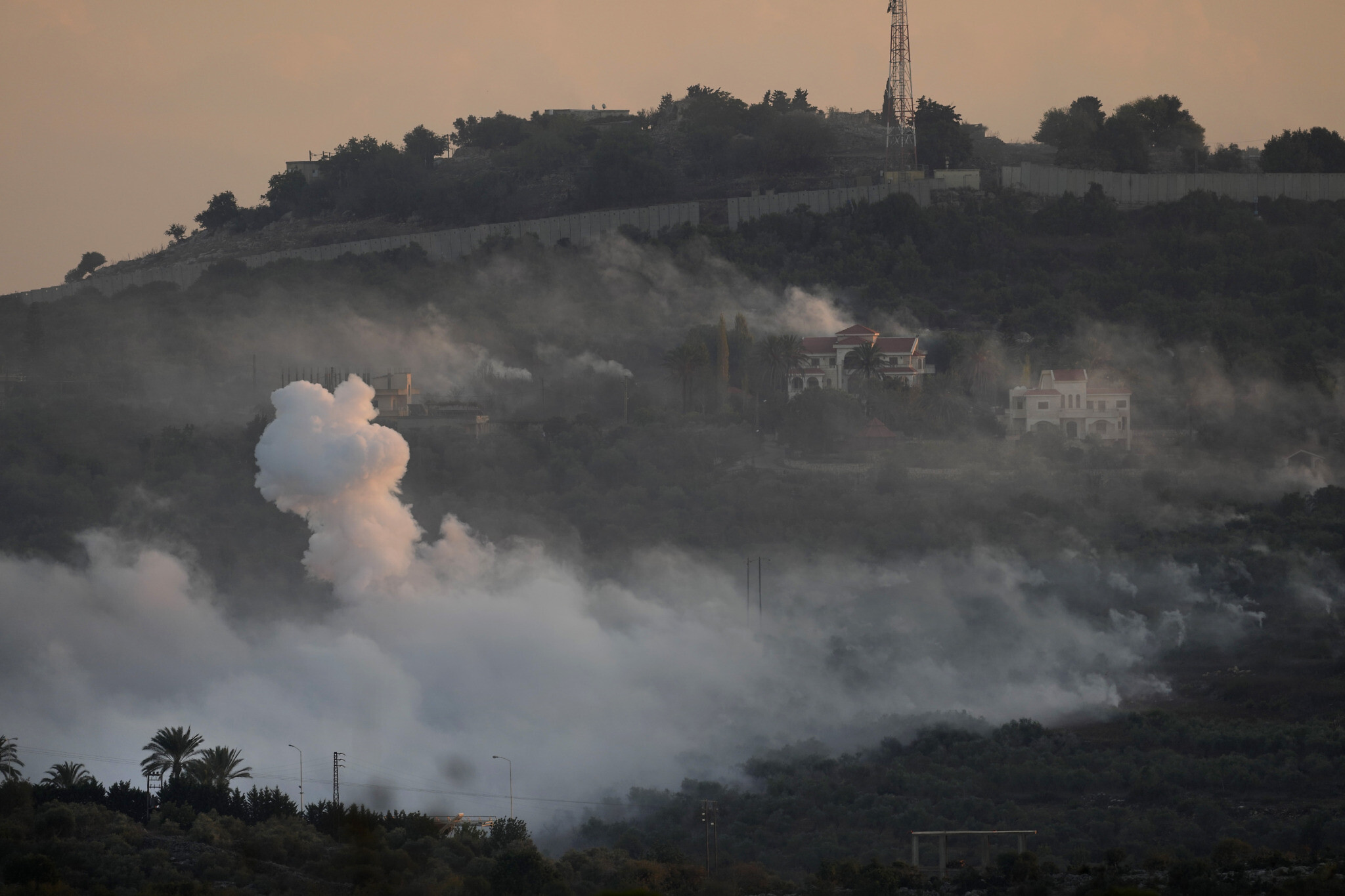 Tensions escalate as airstrikes target Hezbollah positions along the Lebanon border (Credits: AP Photo)