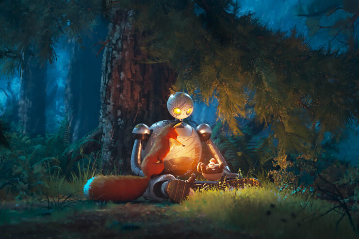 The Wild Robot Movie Draws Inspiration from Hayao Miyazaki and Classic Disney Films