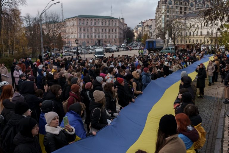 Ukrainian forces retreat amidst escalating Russian troop concentrations in key areas (Credits: AP Photo)