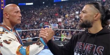 Roman Reigns vs The Rock (Credit: ESPN)