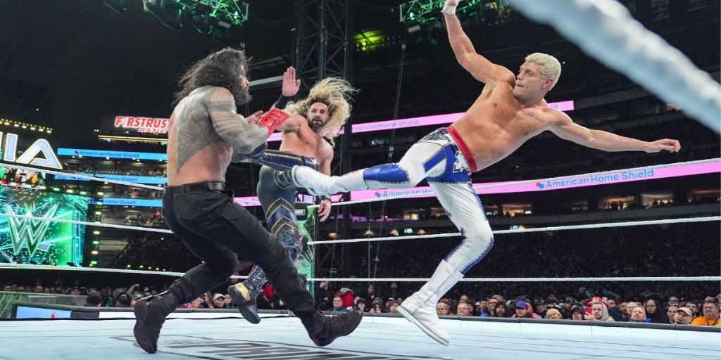 The Rock & Roman Reigns Vs Cody Rhodes & Seth Rollins