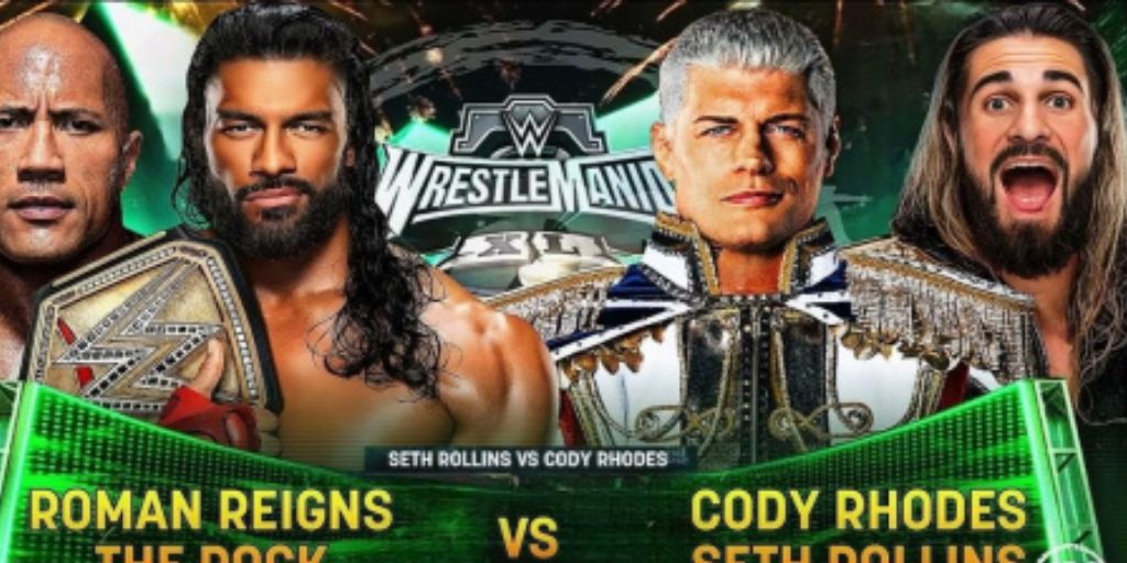 The Rock & Roman Reigns Vs Cody Rhodes & Seth Rollins